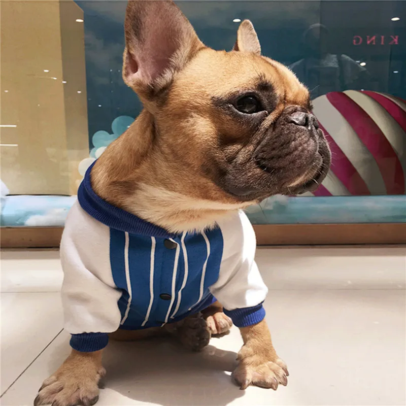 Новинка модное пальто для собаки куртка питомца полосатый хлопковый костюм