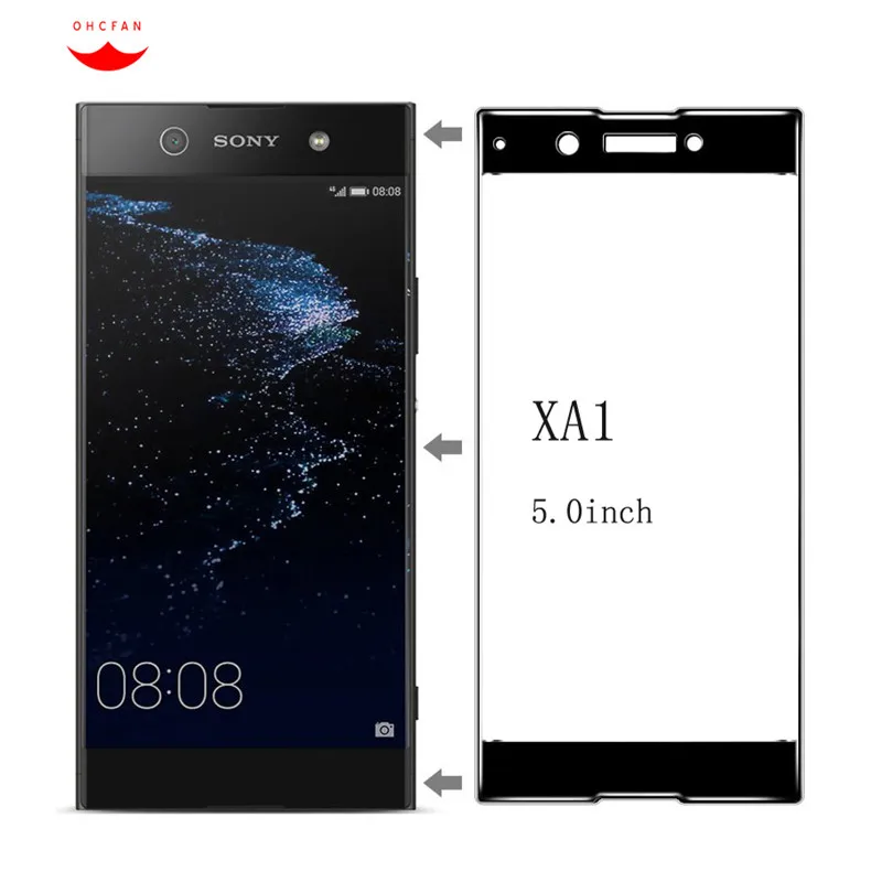 Полный охват для Sony Xperia xa1 5.0 &quotдюймов Стекло ультра тонкий Экран HD Защитная