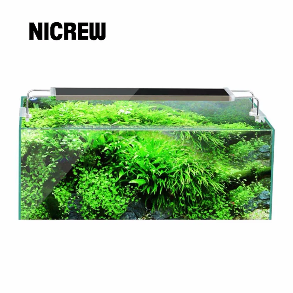 Nicrew ADS растений в аквариуме светодиодный светильник ing водных Chihiros 7500K 12 Вт 18 24