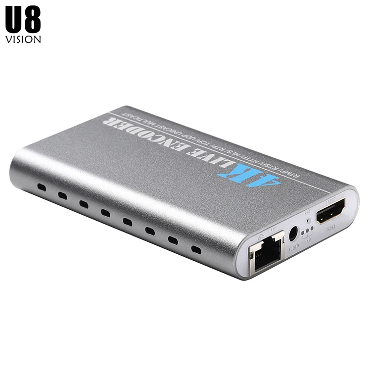 U8Vision 3840*2160P 30fps 4K Ultra HD H.265/HEVC H.264/AVC HDMI к IP видеокодер для прямой трансляции/IPTV|Теле- и