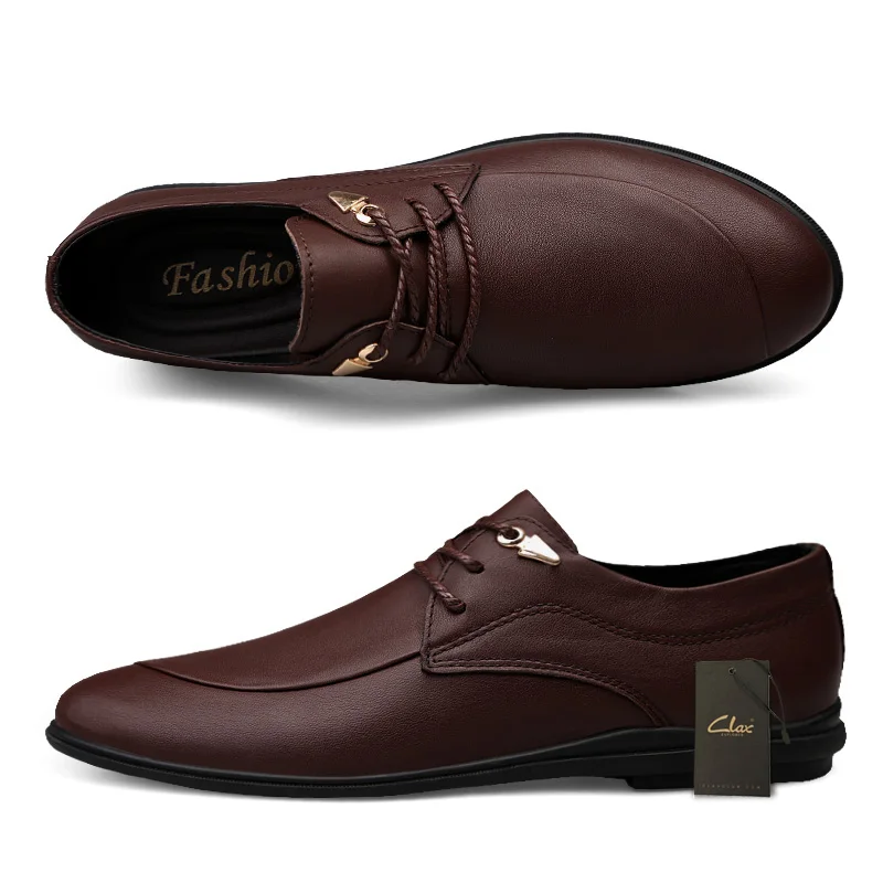 CLAX мужская формальная обувь из натуральной кожи 2019 Ман платье Дерби мужской