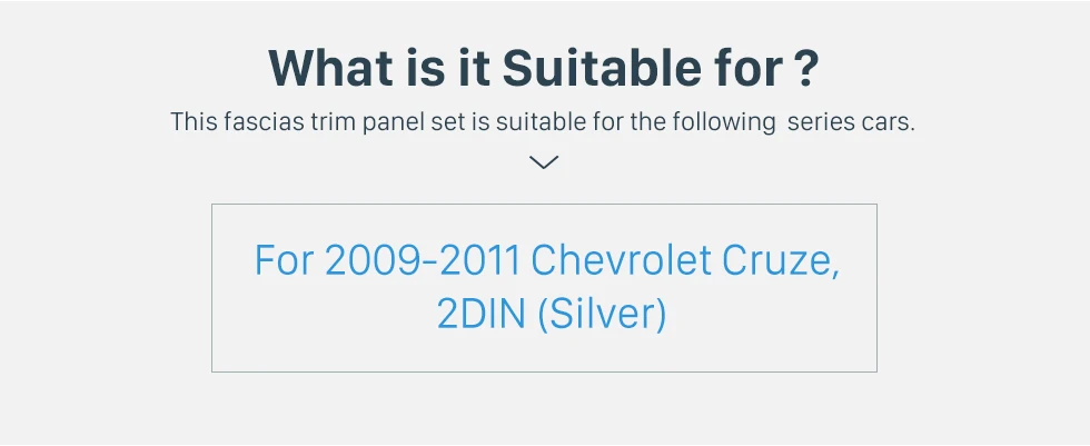 Seicane Серебряный 2 din тире ободок комплект радио фасции рамка для Chevrolet Cruze 173*98 мм без зазора установка DVD плеер панель Крышка отделка
