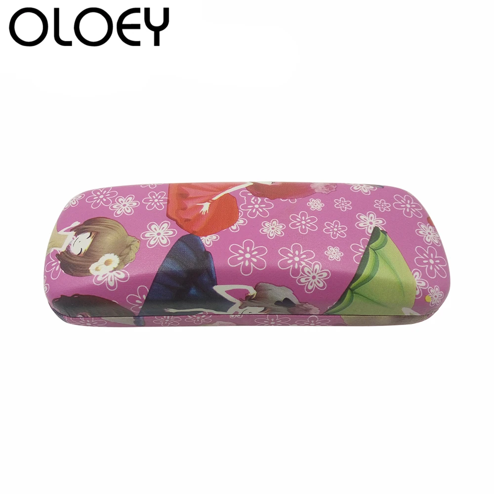 OLOEY 2018 мультяшный узор для девочек Высококачественный Чехол очков Студенческая
