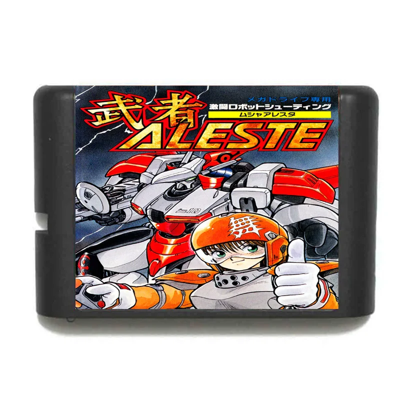 Aleste полностью металлический истребитель Ellinor 16 bit MD игровая карта для Sega Mega Drive