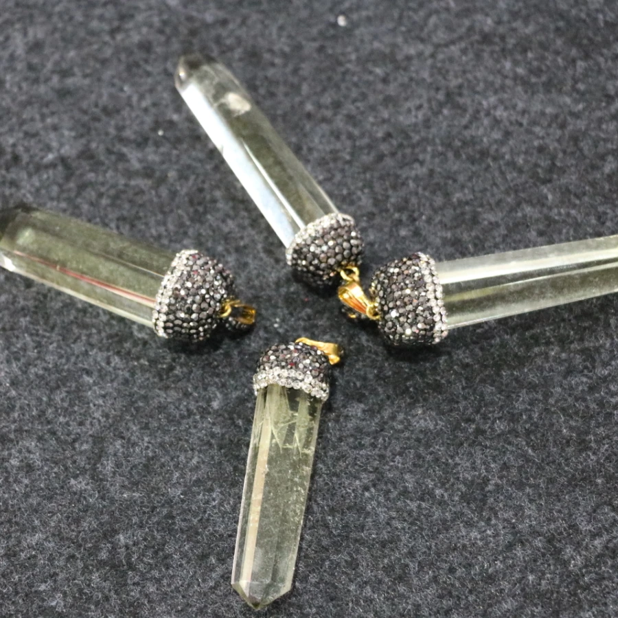 

Натуральные необработанные желтые кварцевые кристаллы, ожерелье, подвеска в форме капли, золотые кварцевые кристаллы, большое полукаменно...