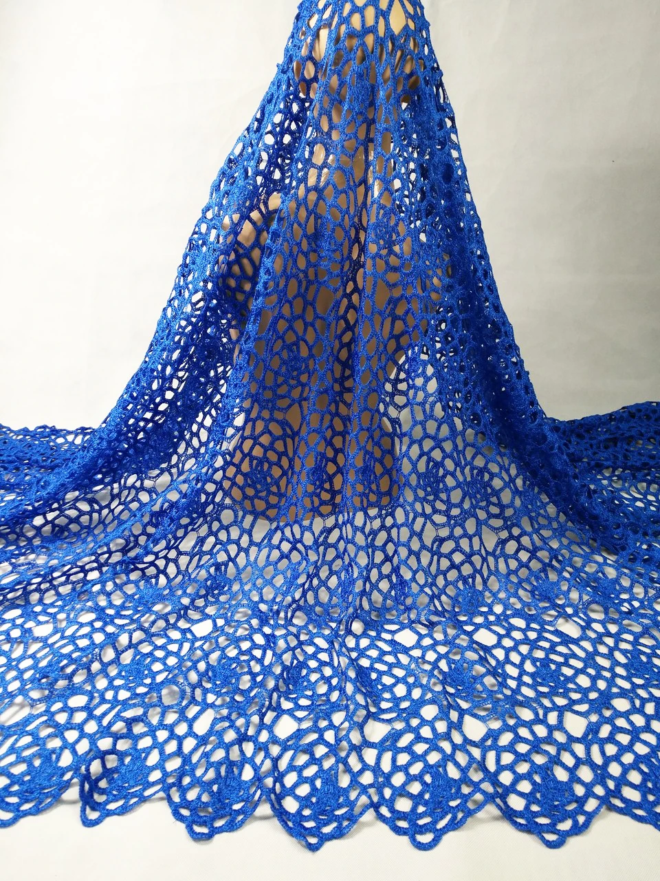 High Quality African Guipure Cord Lace Fabric Nigeria soluble Water For dress Wedding 5yd/lot M1048 | Дом и сад
