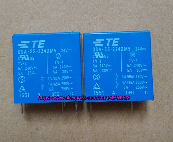 10 шт.! Абсолютно новый и оригинальный DPST 5A 6 контактов 12В 24В РЕЛЕ OSA SS 212DM5 224DM5 ~|24v