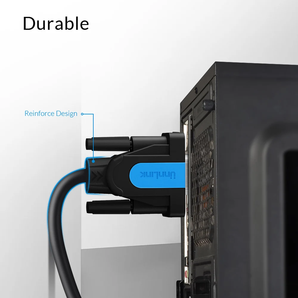 Кабель Unnlink VGA FHD 1080P @ 60H 15 контактов возможность подключения 1 м 5 3 8 10 20 для ПК