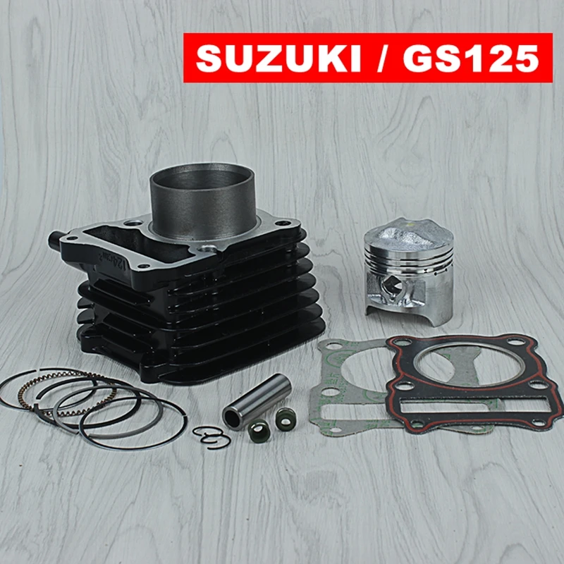 57 мм комплект цилиндров и поршневой комплект и прокладка все Наборы для Suzuki GS125 GN125 125CC GS GN 125 мотоцикл с воздушным охлаждением