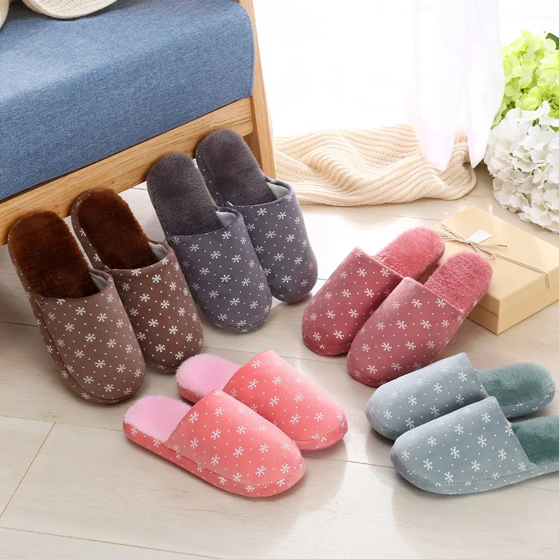 2019 новый корейский вариант модной обуви Зимние женские тапочки из