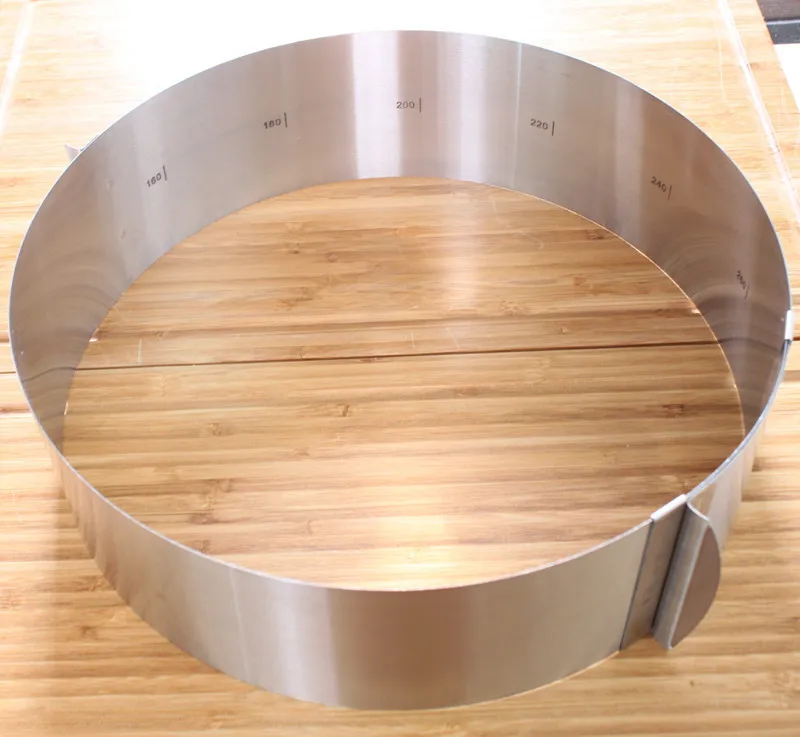 

Quality stainless steel mousse ring stretching round cake mold cake circle 6 inches -12 inch bakeware Cookie Fondant Cake Mold