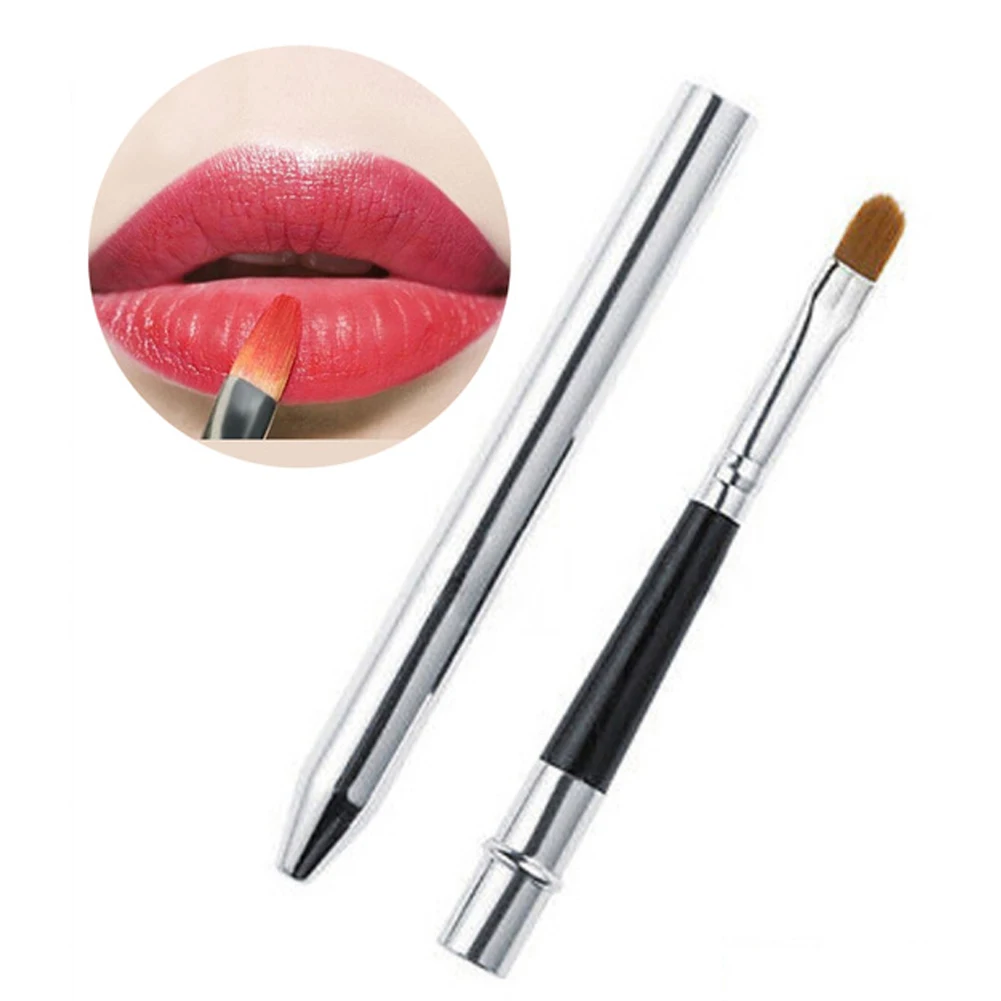 1pcs New Portable Retractable Lipgloss Lipstick Lip Gloss Brush Adjustable Profesional Foundation Makeup Cosmetic Tool | Красота и