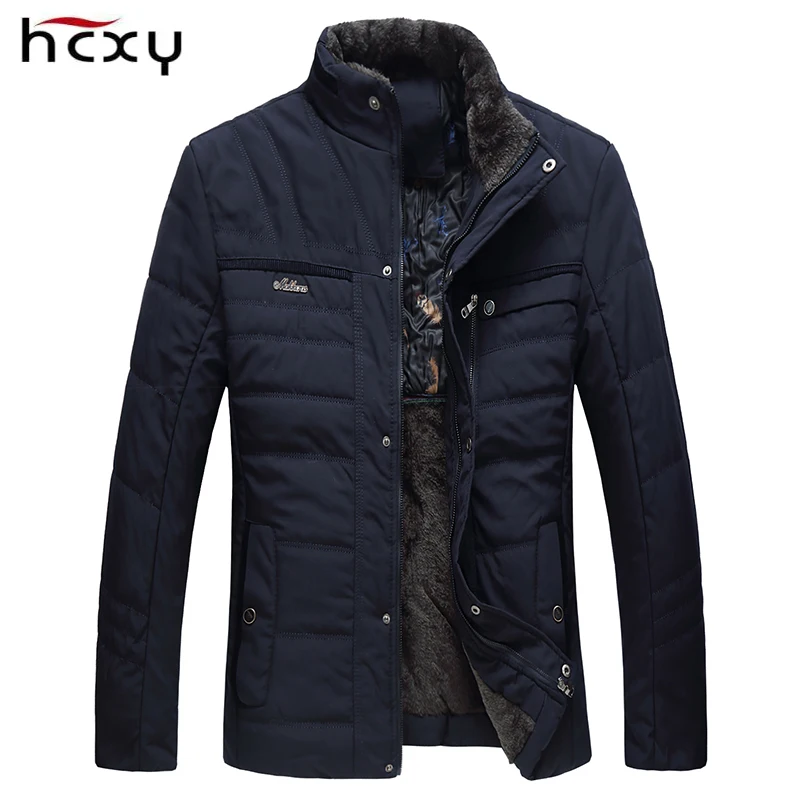 HCXY 2018 зимнее пальто Мужская брендовая одежда теплая куртка и Повседневная