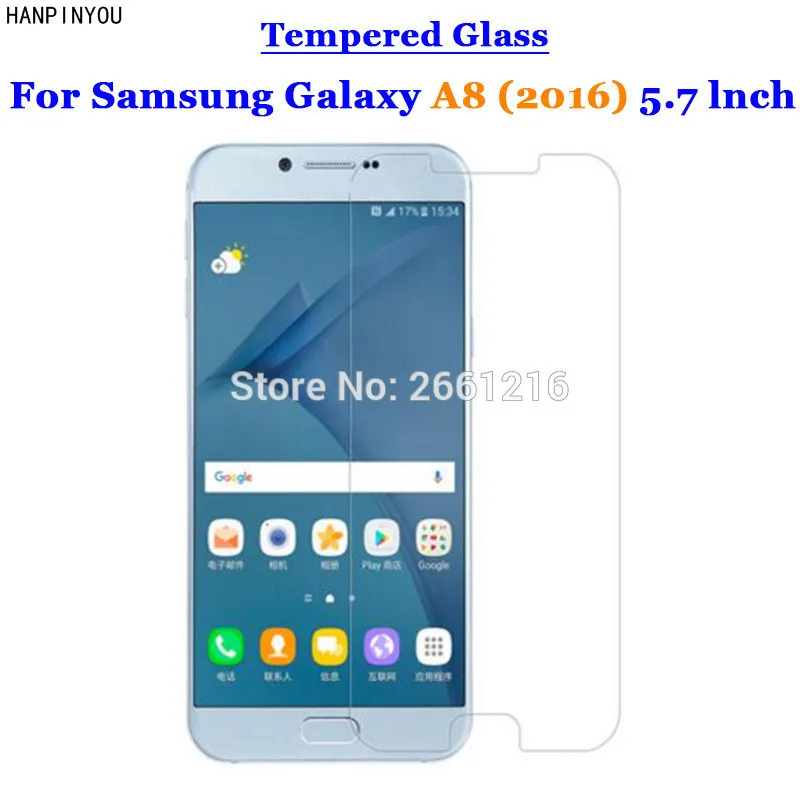

Закаленное стекло A8 2016 9H 2.5D для Samsung Galaxy A8 (2016) A8100 A810 5,7"