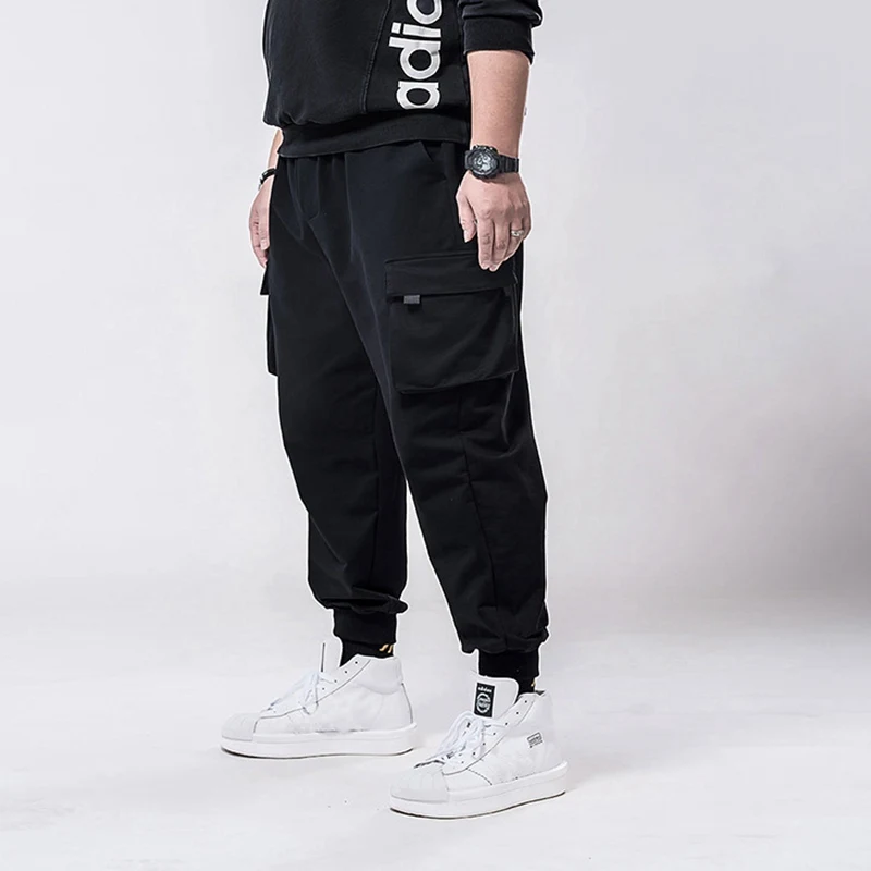 autumn Men cargo pants personality sports pocket plus size big 5XL 6XL 7XL mens high street cool out door 48 | Мужская одежда
