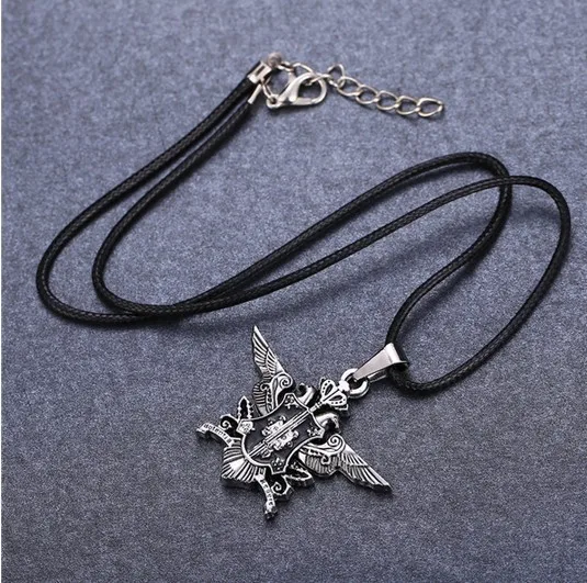 HSIC горячее Аниме Черный Батлер серебряное металлическое ожерелье Себастьян