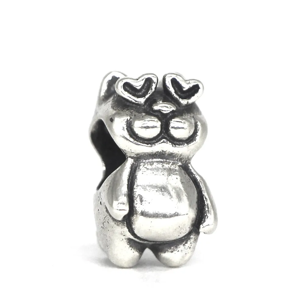 Mistletoe 925 Sterling Silver Cat In Love Charm Bead Fit European Bracelet Jewelry | Украшения и аксессуары