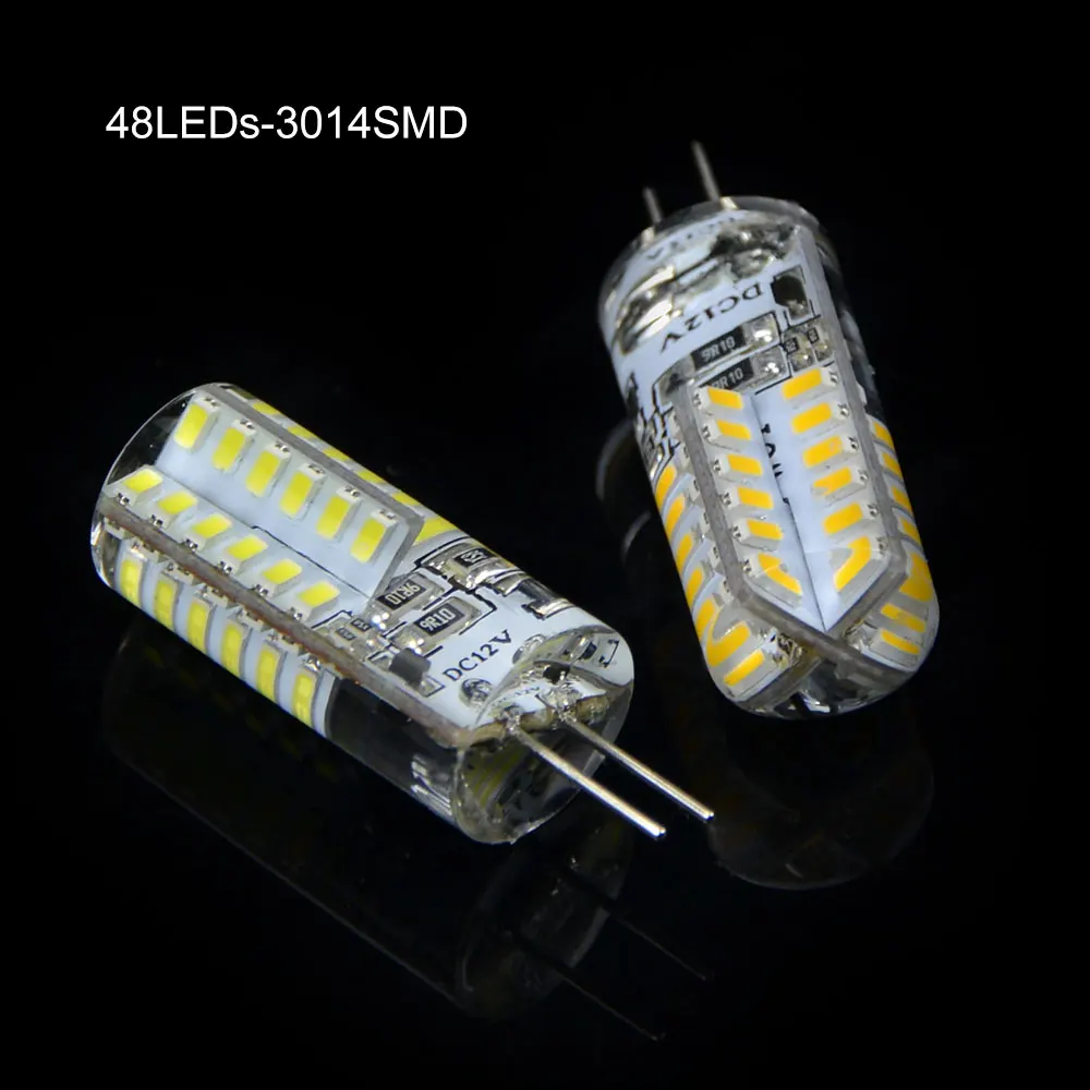 Светодиодная лампа SMD 3014 G4 1 шт. 3 Вт 5 6 12 в пост. Тока силиконовая для тела люстра
