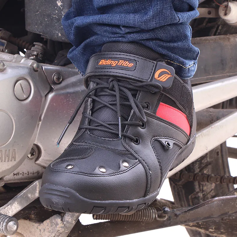 Ездовая обувь для езды на мотоцикле противоскользящие ботинки четыре сезона