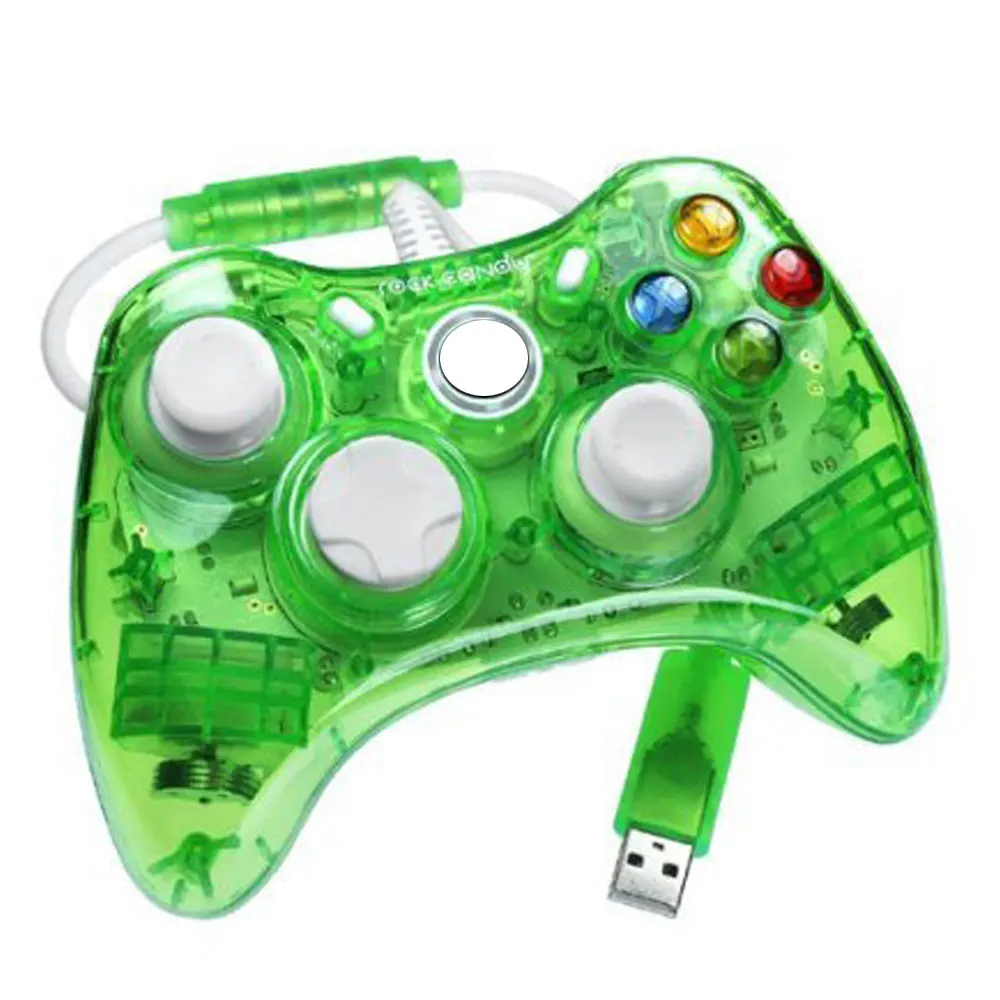 Dark Green Проводной контроллер для консоли Xbox 360 геймпад джойстик для рок конфеты джойпад - Цвет: Dark Green