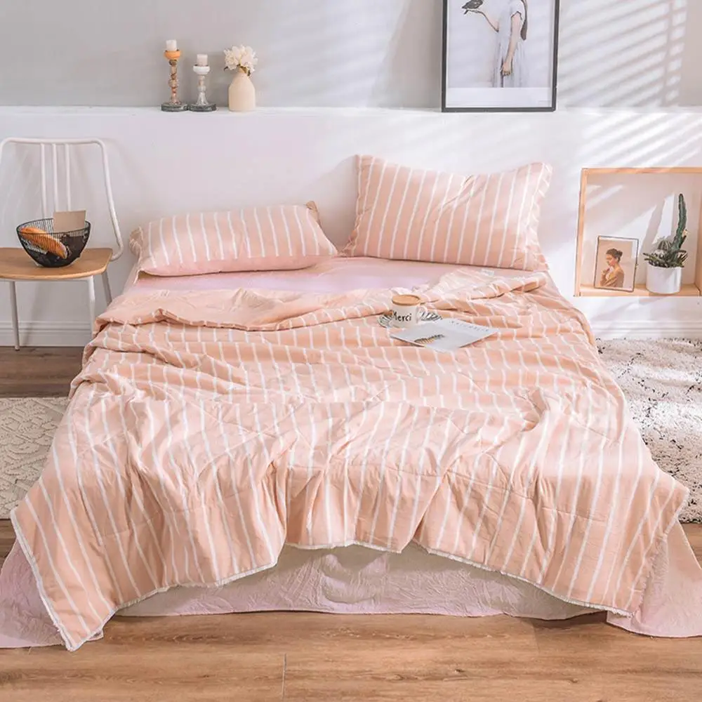 2019 скандинавские оранжевые полосы линии 4 шт тонкие летние постельные