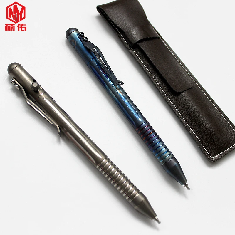 Beli EDC Outdoor Alat Saku Titanium Alloy Gun Plug Pena Pertahanan Pen Tersembunyi Taktis Pena Tanda Tangan Jendela Rusak Pena Alat Pertahanan