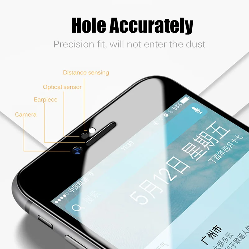 Mousmi для iPhone 6 6S 7 Защитное стекло экрана полное покрытие 3D пленка мягкое 8 Plus X на