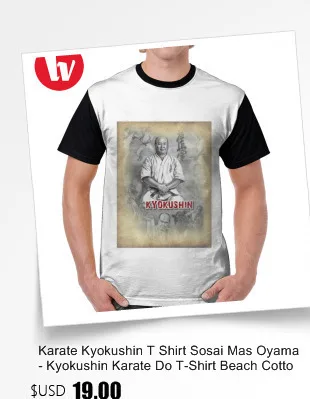Каратэ Kyokushin футболка символ каратэ kyokussinkai Dojo тренировочная Футболка мужская футболка с графическим принтом Классическая футболка