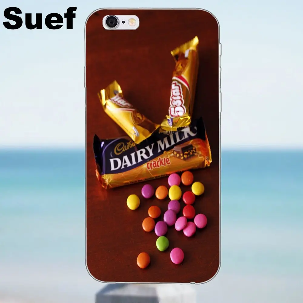 Suef мягкое милое молочное молоко для кожи Cadbury iPhone 4 4S 5 5S 5C SE 6 6S 7 8 Plus X Samsung Galaxy A3 A5 J1 J3