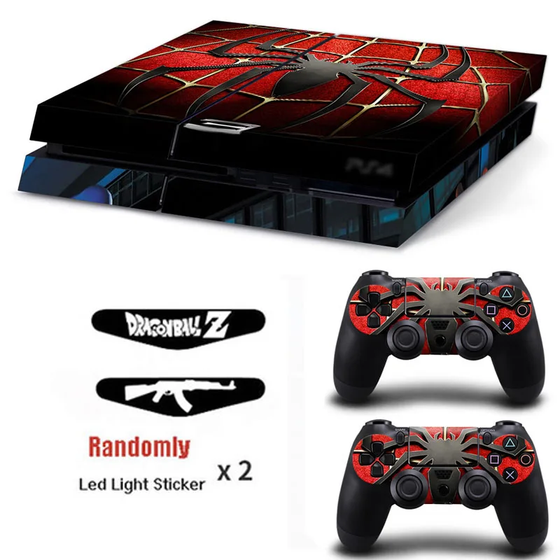 1 Виниловая наклейка для PS4 для консоли PS4 Playstation 4+ 2 контроллера, аксессуары для игр - Цвет: 1