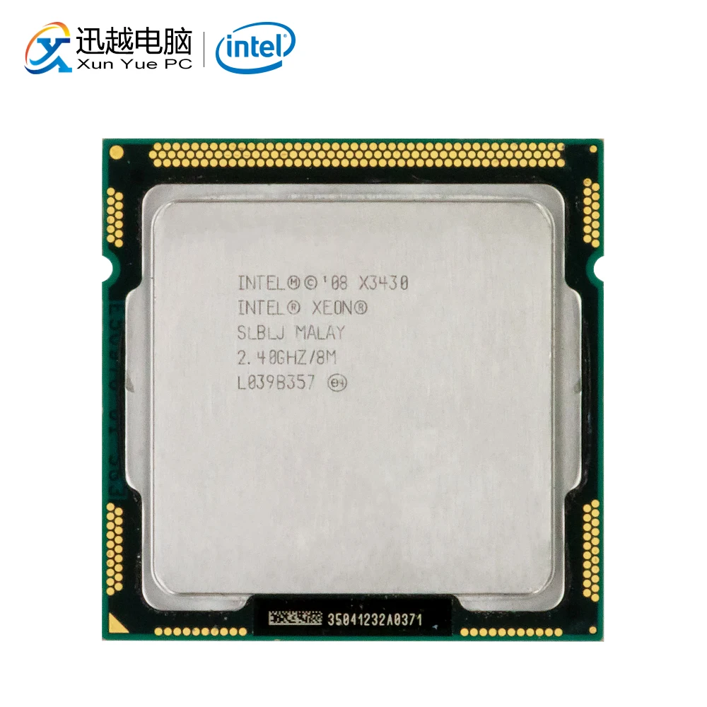 Intel Xeon X3430 настольный процессор 3430 четырехъядерный 2 4 ГГц 8 Мб QPI 4.8GT/s LGA 1156