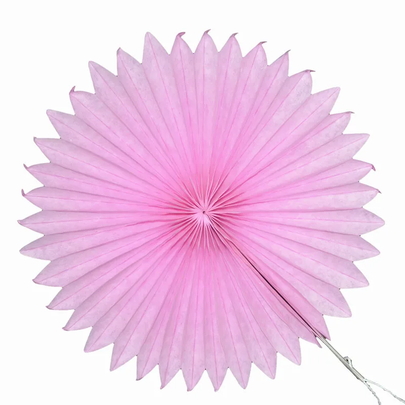 Pink 1 шт., 20 см, тканевая бумага, цветы, вентиляторы, свадьба, детский душ, декоративная бумага для вечеринок, ремесла, подвесная гирлянда, вечеринка, день рождения, фестиваль - Цвет: Pink