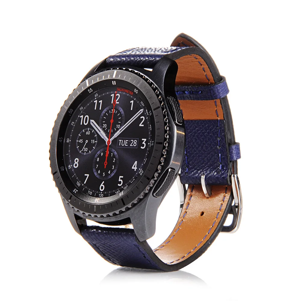 Ремешок для часов Samsung Galaxy кожаный ремешок Gear S3 с быстрой съемкой 22 мм 46 мм|watch band