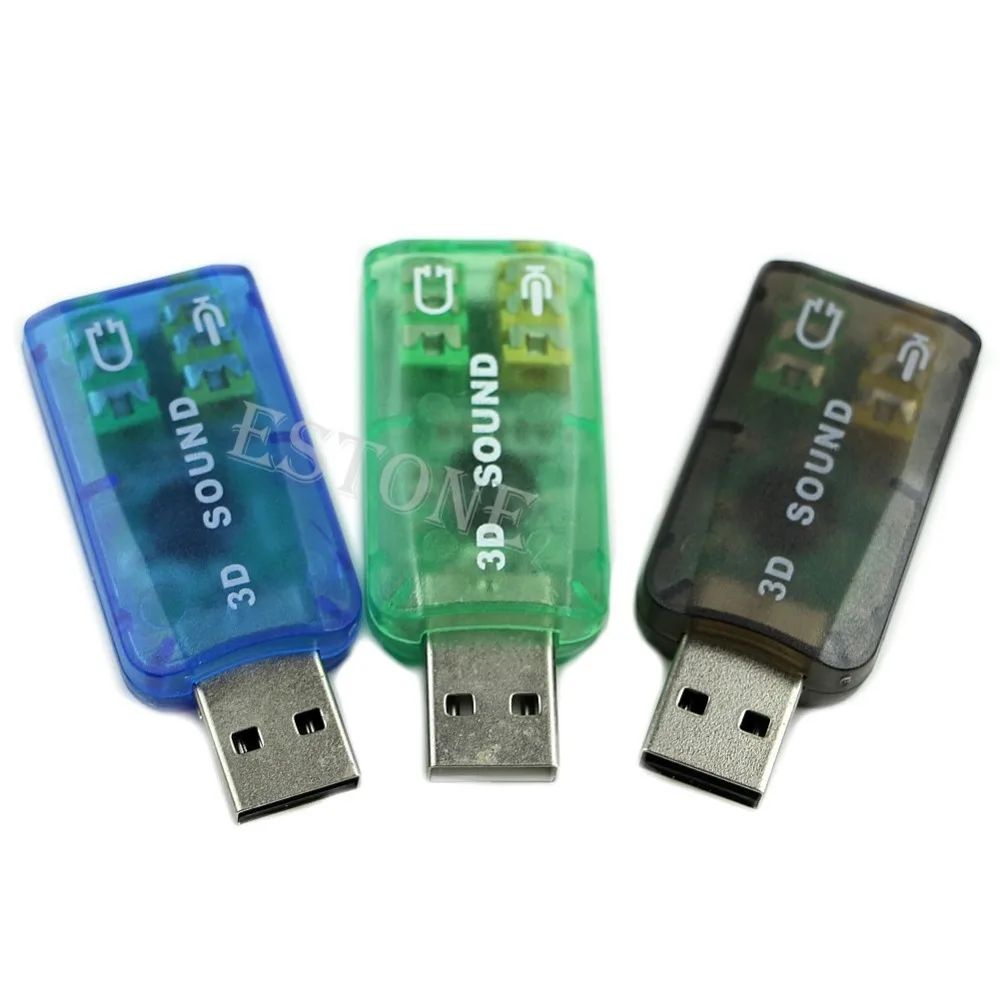 Стереогарнитура с разъемом USB на 3 5 мм для наушников новая звуковая карта 3D