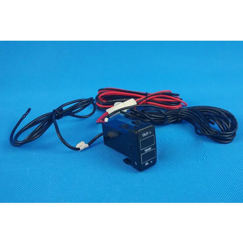 USB зарядное устройство аудио разъем напряжение выход температура в дисплее температура VOL. V TEM для Toyota PRADO 2003-2009/SEQUOIA 2008