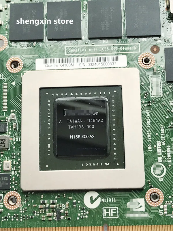 Квадро K4100M видео Vga Графическая карта N15E Q3 A2 для ноутбука DELL Precision M6800 M6700 HP 8770W ZBOOK15