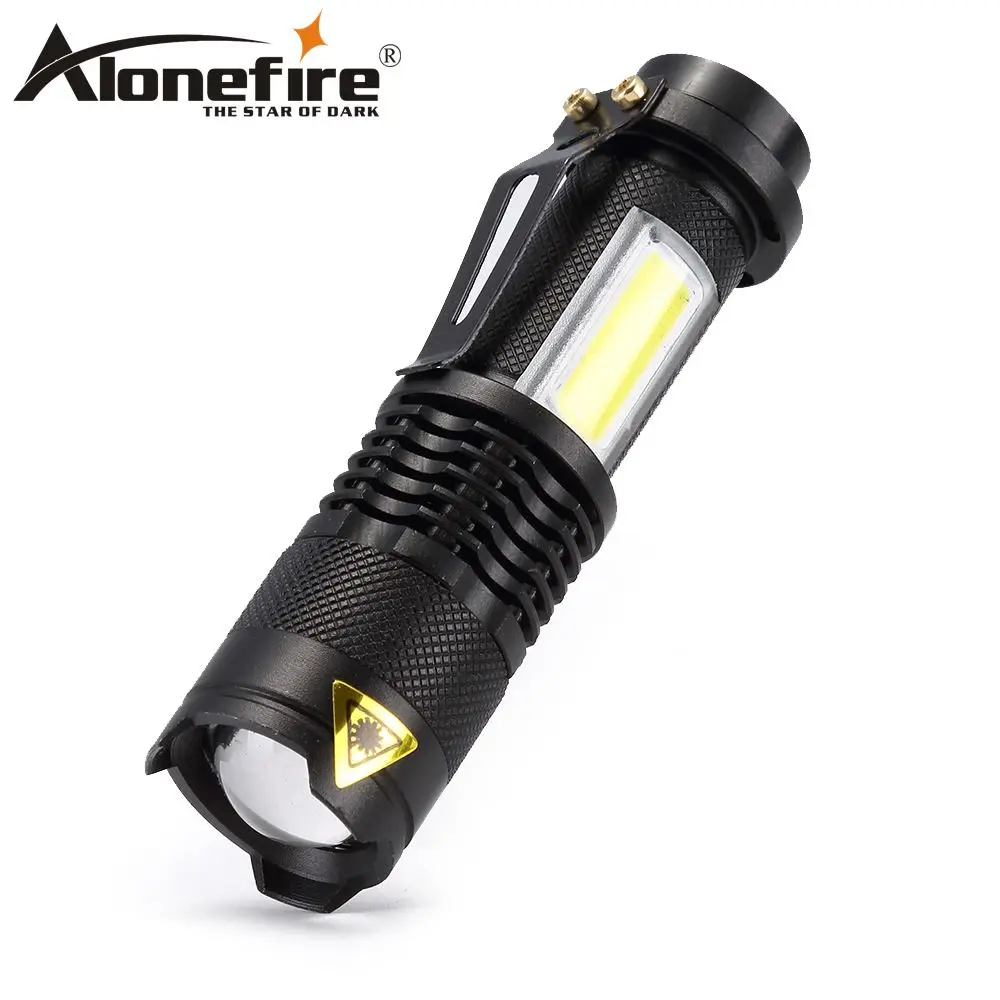 AloneFire 3800LM SK68 COB светодиодный фонарик Портативный мини ZOOM torchflashlight