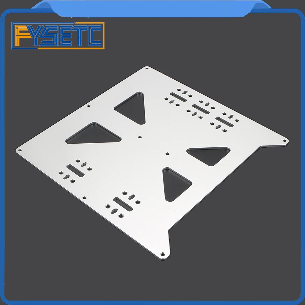 Алюминиевая анодированная пластина Y Carriage Upgrade V2 Prusa i3 Hot Bed Support Plate для DIY 3D