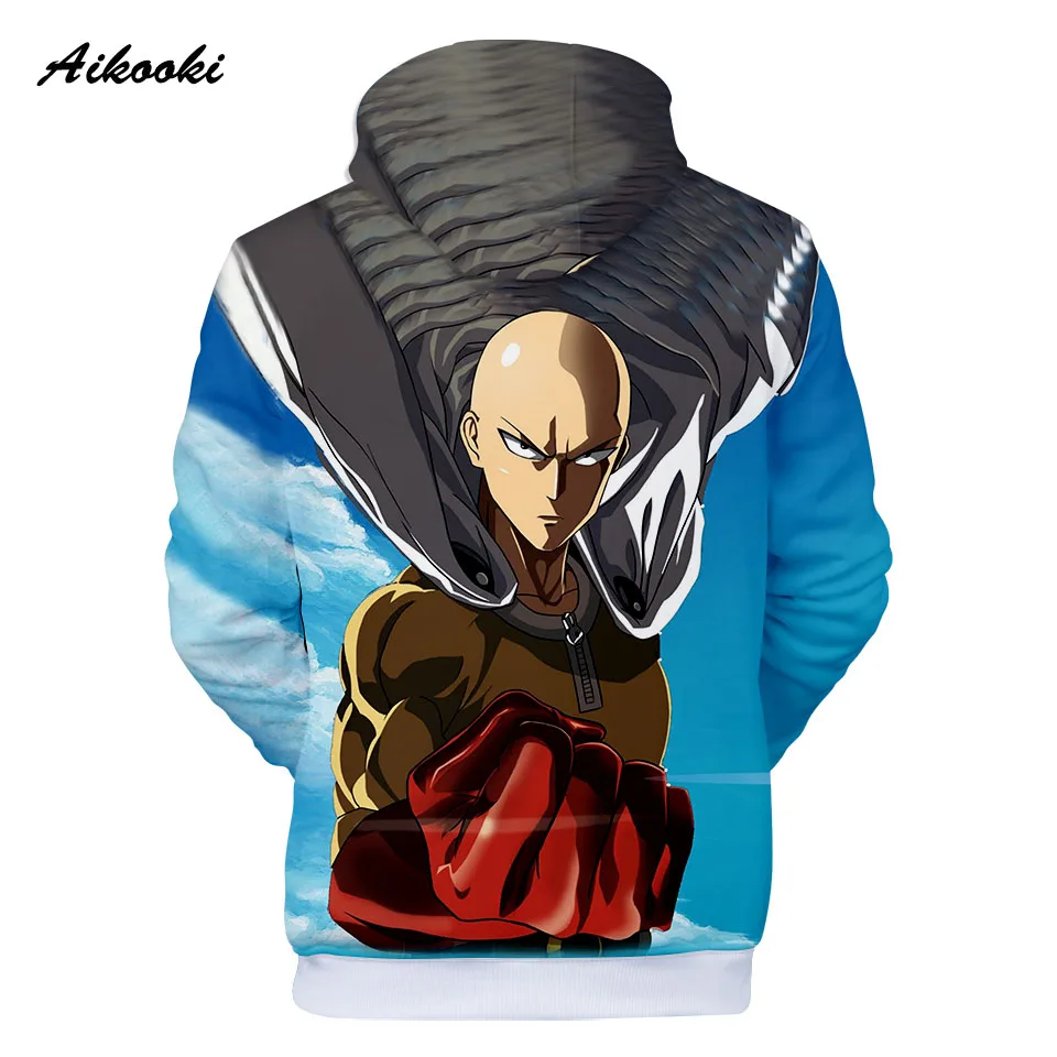 Aikooki One Punch Man Hero Saitama Oppai 3D Косплей-костюмы с капюшоном куртка толстовки Размер для