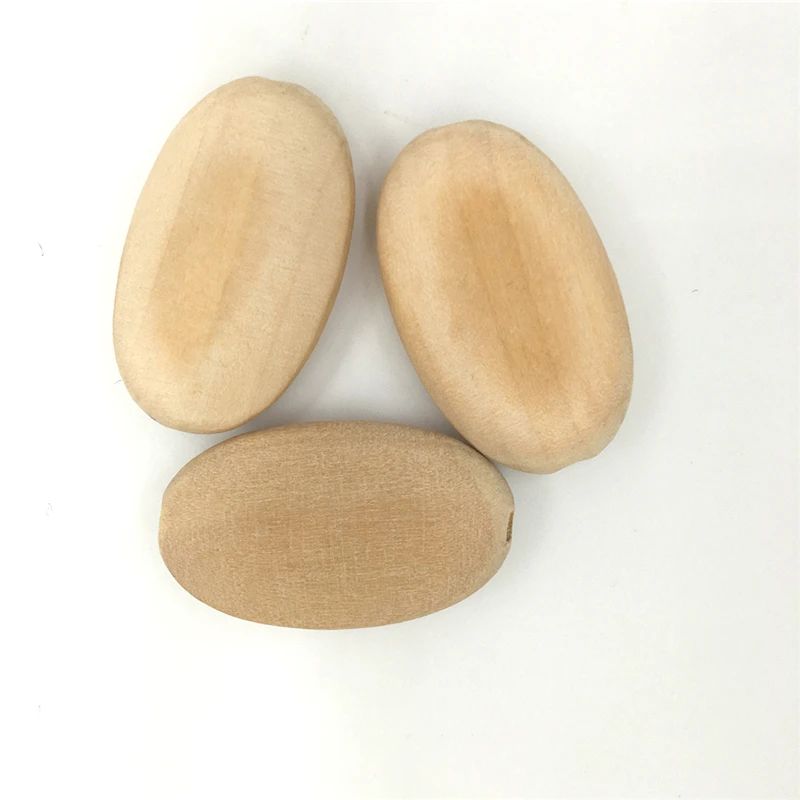 3.5cm*2.0cm(1.4''*0.8'')Marquise Wooden Chips Rectangle Oval Flat Wood Jewelry Unfinished Beads DIY Accessories | Мать и