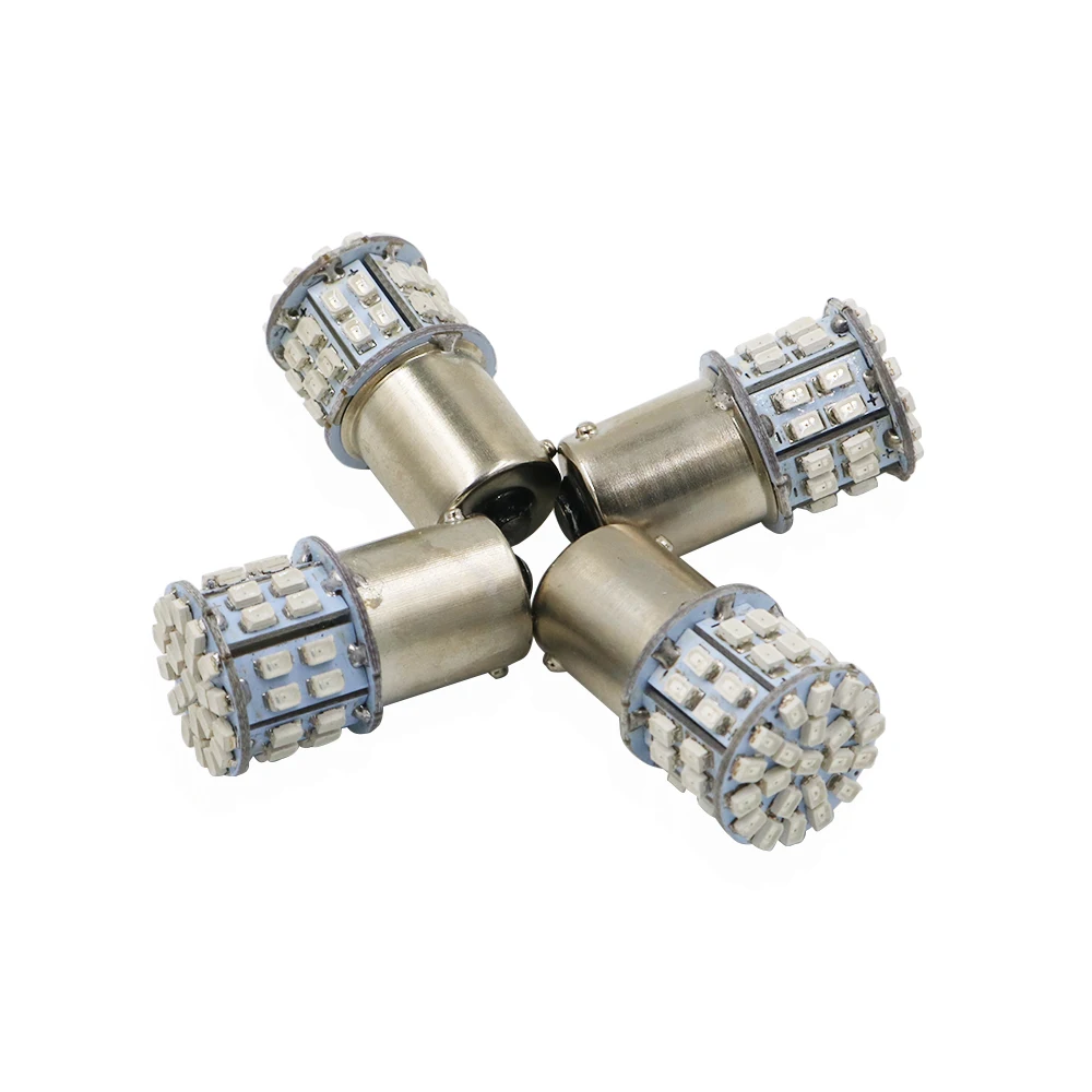 YSY 100x24V белый 1206 50 SMD Светодиодные лампы S25 1156 BA15S P21W резервный задний фонарь для