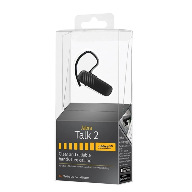 Наушники вкладыши Jabra Talk2 с крючком Bluetooth портативная Музыкальная гарнитура HD