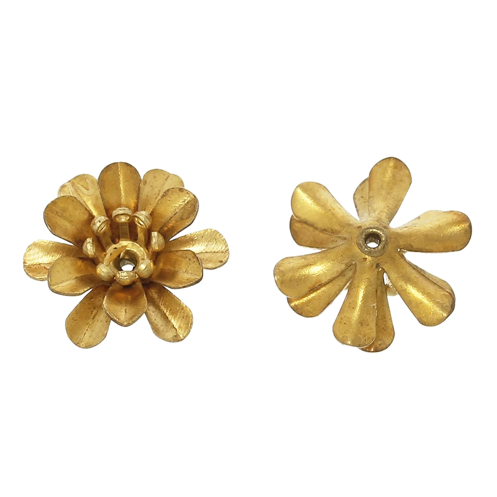 DoreenBeads латунные бусины крышки цветок искусственная латунь тон (подходит для
