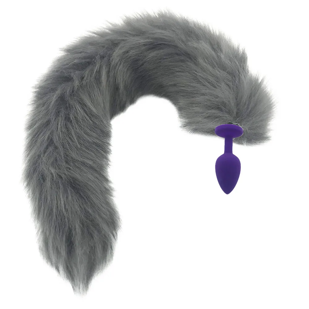 Металлические эротические анальные хвосты Длинные пробки лисы анус сексуальные