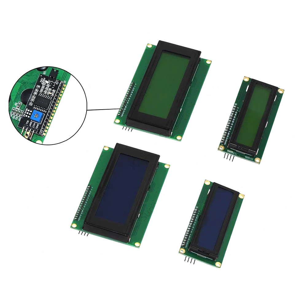 

1 комплект 2004 + ЖК-дисплей IIC/I2C 2004 20x4 / 1602 16x2 символьный модуль ЖК-дисплея HD44780 контроллер Синяя подсветка экрана