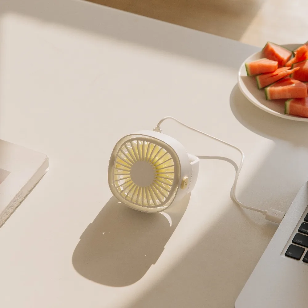 Xiaomi Mijia Mini 3 Life портативный маленький настольный USB 5 вентилятор охлаждения мини-вентиляторы USB управление Супер Бесшумный
