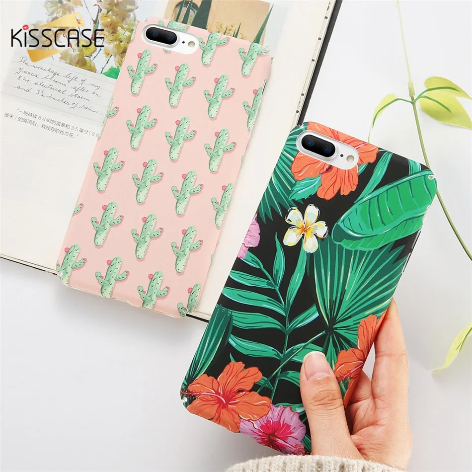 Для iphone 5S 5 SE случае kisscase 3D рельеф завод рисунком Чехол для IPhone X 8 7 6S 6 Plus Прохладный