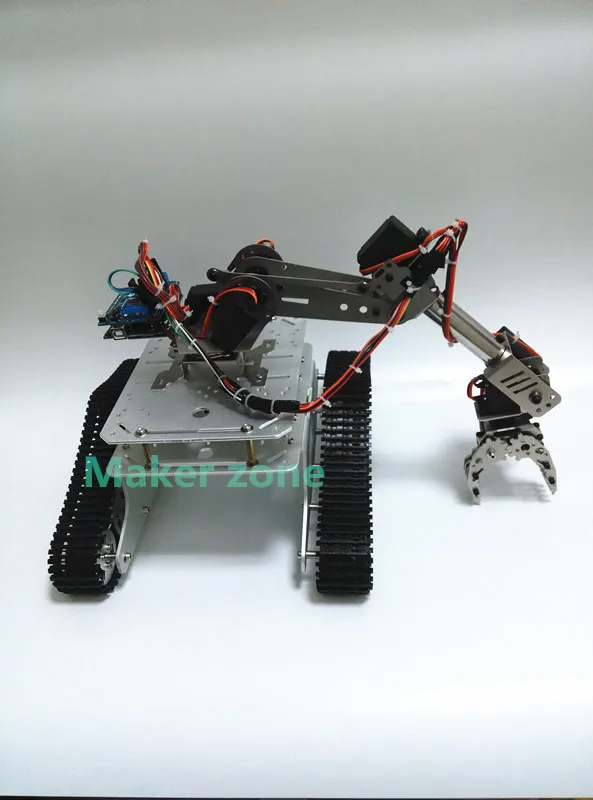 T300-M Серебряная версия с двойной платой 7 dof robot arm интеллектуальное шасси из