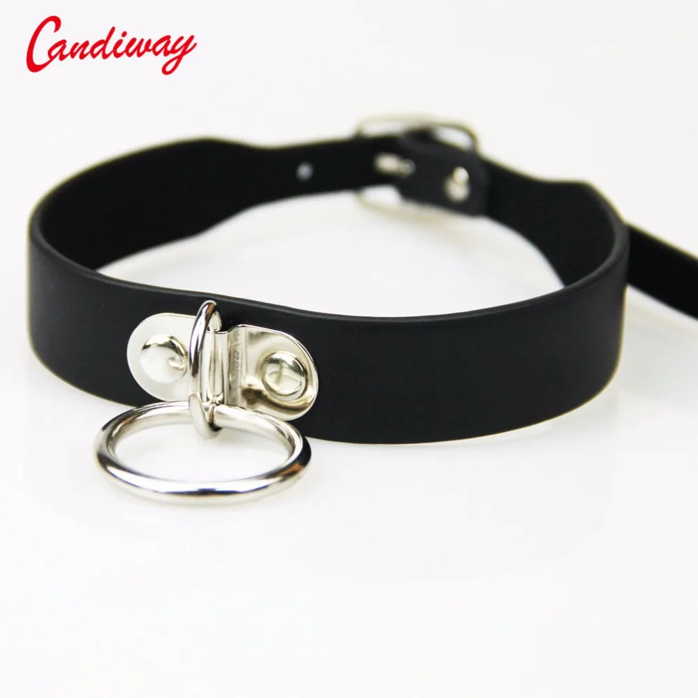 Кожаный ошейник БДСМ поводок кольцо сексуальный раб на цепи бондажные игрушки