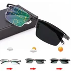 Фотохромные + прогрессивные Мультифокальные очки для чтения, солнцезащитные очки для мужчин, очки для дальнозоркости, пресбиопии Oculos